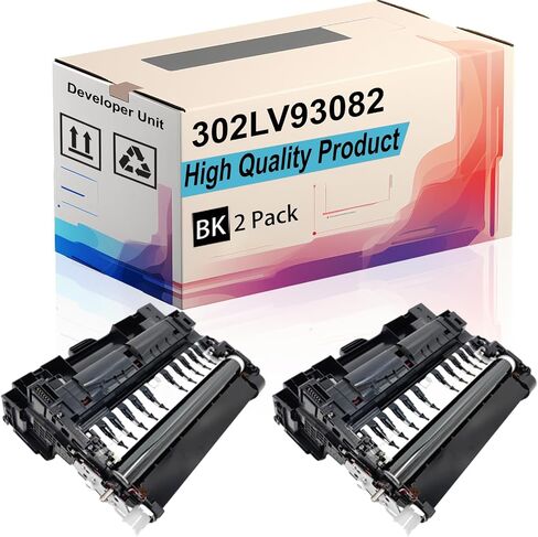 302LV93082 Developer Unit Compatible for Kyocera FS-2100DN FS-4100DN FS-4200DN FS-4300DN Printers, High Yield 150000 Pages, Print More Pages (2-Pack Black) in Saudi Arabia