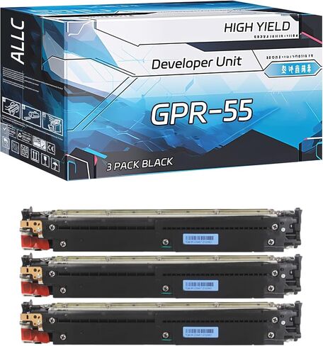 Compatible for Canon GPR-55 Developer Unit Work for Canon imageRUNNER Advance C5550iIII C5560i C5560iII C5560iIII DX6000i DXC5735i DXC5740i DXC5750i Printers (3 Pack Black) in Saudi Arabia
