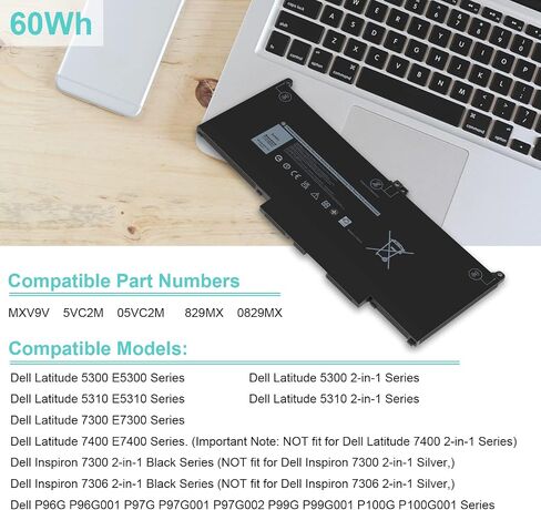 Futurebatt Performance Laptop Battery Replacement for Dell Latitude E6120 E6220 E6230 E6320 E6320xfr E6330 E6430s Series, p/n 312-1241 312-1242 FRROG [Li-ion 11.1v 5200mah] in Saudi Arabia