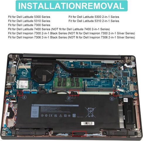 Futurebatt Performance Laptop Battery Replacement for Dell Latitude E6120 E6220 E6230 E6320 E6320xfr E6330 E6430s Series, p/n 312-1241 312-1242 FRROG [Li-ion 11.1v 5200mah] in Saudi Arabia