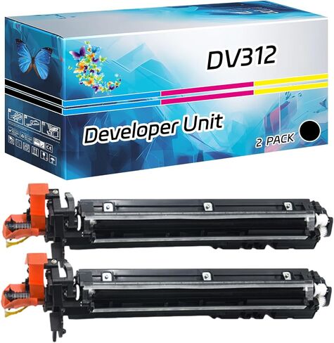 DV312 Developer Unit Compatible for Konica Minolta bizhub 227 287 367 Printers, High Yield 200000 Pages, with Chip High-Definition Printing (2-Pack Black) in Kuwait