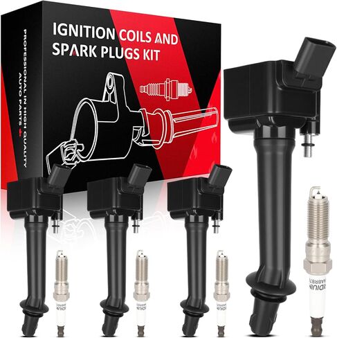 SCITOO 4 ignition coils + 4 iridium Spark Plugs,for Chevrolet for Malibu 2.0L 2019,for Malibu 1.8L 2016-2019,for Malibu 1.5L 2019,for Buick Cascada 1.6L 2016-2019 UF821 in Kuwait