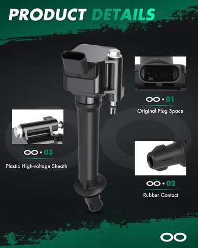 SCITOO 4 ignition coils + 4 iridium Spark Plugs,for Chevrolet for Malibu 2.0L 2019,for Malibu 1.8L 2016-2019,for Malibu 1.5L 2019,for Buick Cascada 1.6L 2016-2019 UF821 in Kuwait