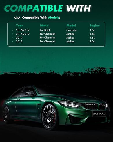 SCITOO 4 ignition coils + 4 iridium Spark Plugs,for Chevrolet for Malibu 2.0L 2019,for Malibu 1.8L 2016-2019,for Malibu 1.5L 2019,for Buick Cascada 1.6L 2016-2019 UF821 in Kuwait