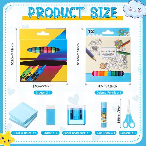 48 Pcs Back to School Supplies Kit Grad School Essentials Bundle Include Folders Notebooks Rulers Scissors Pencils Pens and Much More(Pink) in Saudi Arabia