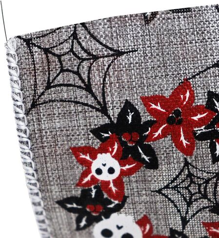 12 Rolls 60 Yards Halloween Ribbon Spider, Spider Web, Pumpkin, Black cat, Ghost, Corn Candy, Skull Ribbons for DIY Crafts,Wreaths,Party Decoration in Kuwait