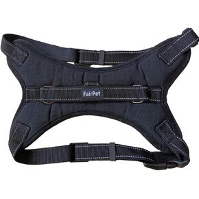 Reflective Adjustable Nylon Dog Harness with Quick Release Buckle with Lock (Large)