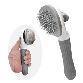 Cat Brush,Self Cleaning Slicker Dog Brush for shedding,Skin Friendly Cat Brushes for Indoor Cats Massage Grooming,Dog Deshedding Brushes for Cats Horse Loose Fur Long&Short Hair Removal Blue