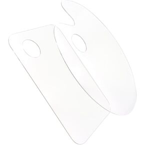 2pcs Transparent Paint with Thumb Versatile DIY Mixing Trays for Acrylic Watercolor Oil Painting Lightweight and Durable Art Supplies