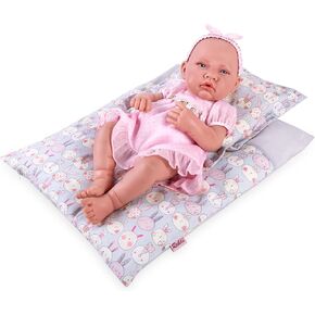 2-PC Set Doll Bedding with Comforter and Pillow, Reversible Print Doll Bedding Accessories, Fits American Girl Dolls and Other 18 Inch Dolls