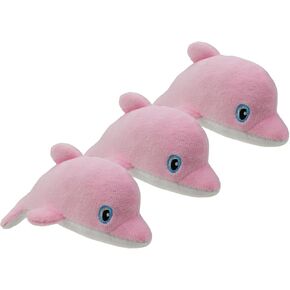 Whale Plush Dog Toy Squeaky Toy, Interactive Hide and Seek Replacement Dog Toys for Small & Medium Dogs (3Pcs Squeaky Whale Blue)