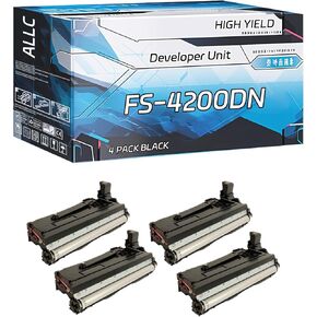 ALLC Compatible for Kyocera FS-4200DN Developer Unit Work for Kyocera ECOSYS M3860idn M3860idnf P3045dn P3050dn P3055dn P3060dn FS-2100DN FS-4100DN FS-4200DN Printers (4 Pack Black)