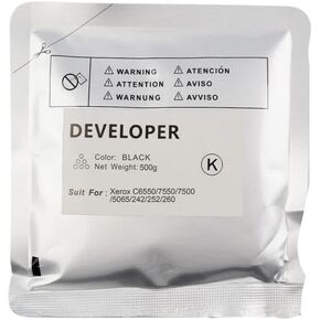 500g Developer Powder Refill Compatible with DC DocuColor 7550 7500 5065 242 252 260 Printers(1pcs Yellow 500G)