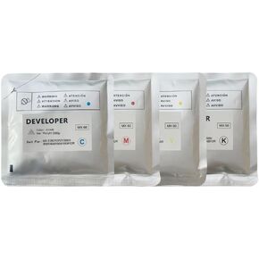 4pcs Developer Powder Compatible with MX60NV MX61NV MX61 MX60 for Use in MX3081 MX4081 MX5081 MX6081 MX2621 MX3121 MX3070 MX60NV-SA(4pcs Cyan 200G)