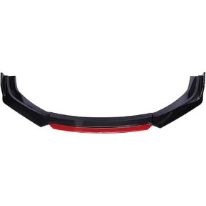 Spoiler Separator, Compatible for Cadillac CTS-V CTS 2017-2019 Car Front Bumper Lip Auto Chin Spoiler Splitter Diffuser Body Kits Trim Air Dam Protector(Carbon Fiber and Red)