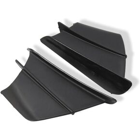 Motorcycle Aerodynamic Wing Winglet Spoiler Compatible with H2 H2R Models Compatible with Scooter(Black)