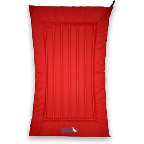 Rafts for Dogs and Pets - Semi-Submersible to Keep Your Dog Cool - Lake, Pool, River and Boat (Red - Large)