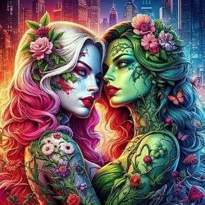 CXYQLC DIY 5D Diamond Painting Kits for Adults, Diamond Art Floral Fantasy Girls Diamond Painting Full Drill Crystal Rhinestone Embroidery Craft Kits for Home Wall Decor Gifts 13.7x13.7inch