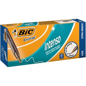 BIC Cristal Xtra Bold Ballpoint Pen, Bold Point (1.6mm), Blue, 12-Count