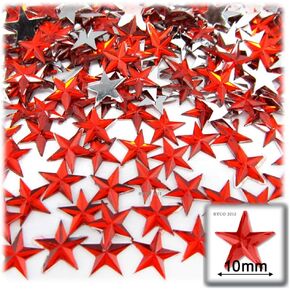 The Crafts Outlet 144pc Rhinestones Star 10mm - 46ss Multi Assortment