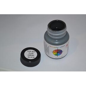 Tru Color Paint Flat Brushable Grimy Black 1oz