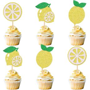 30 Pack Lemon Cupcake Toppers She found her Main Squeeze Cupcake Picks for Bridal Engagament Party Baby Shower Birthday Party Cake Decorations