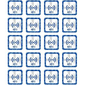 YANZEO 20Pcs NFC NTAG213 RFID Tag NFC 213 Metal Resistant Sticker,144 Bytes Memory Fully Programmable for NFC-Enabled Devices