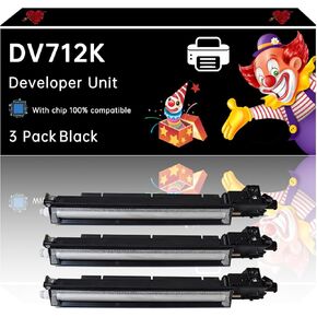 DV712K Developer Unit Compatible with Konica Minolta bizhub C659 bizhub C759 Printers, Enhanced Durability, Ideal for High-Volume Printing (1 Pack Black)