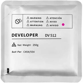 DV512 Developer Powder Compatible with BH C554 C224 C284 C364 C454 A2XN0KD Iron Powder Photocopy Machines(1PC DV512-C)