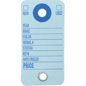 SSWBasics Cardboard Key Tag Light Blue Key Rings Included 1 3/8W x 2 3/4H Pack of 500-