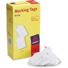 AVERY Medium-Weight White Marking Tags - AVE12201