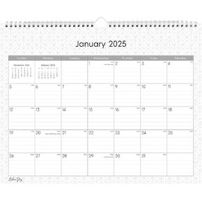 2025 Blue Sky Monthly Wall Calendar, 15" x 12", Enterprise, January 2025 To December 2025