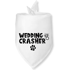 Wedding Crasher Dog Bandana for Dogs Perfect Dog Wedding Bandana Engagement Announcement Engagement Gift for Couples Pet Scarf for Small Medium Cats Dogs