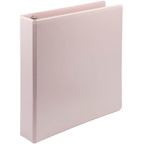 Samsill Plant-Based 1.5 Inch Durable D-Ring, Made in USA, View Binder, Eco-Friendly, USDA Certified Biobased, Single, Light Pink