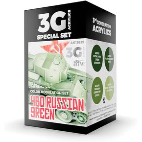 AK Interactive 3G Modulation 4BO Russian Green - Plastic Modelling Paints & Accessories, Item # AK-11639
