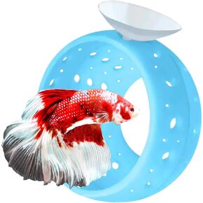 Betta Fish Tunnel with Suction Cup - Aquarium Fish Hideout Shrimp Cave Guppy Fish Tunnel Tank Accessories Aquarium Decor for Small Fish Shrimp (Pink)