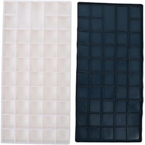 Angoily Watercolor Pigment Mixing Box with Compartments Paint Plate for Artists and Students Soft Cover Design for Clean and Organized Workspace and Art Supplies