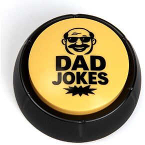 Megastar Dad Joke Button – 75 Hilarious Jokes at The Push of a Button – Funny Father’s Day Gift from Daughter, Birthday Gift for Dad, White Elephant or Gag Gift for Men