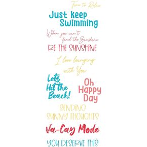 Sizzix Clear Stamps Set – Va-Cay Mode by Catherine Pooler