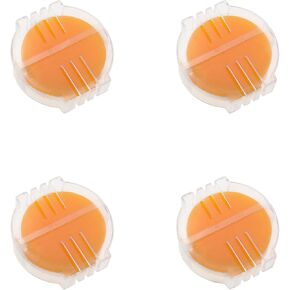 4 Pieces Beeswax Conditioner Sewing Thread Wax with Plastic Box for reinforcing Thread (Yellow)