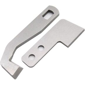 CKPSMS brand-1SET Lower&Upper Blade#G1075+G1076 Compatible with/Replacement for Pfaff Brand coverlock 3.0/4.0 Elna Brand 654 Singer Brand 14T957DS 14T967DC 14T968DC Viking Brand Huskylock S21/S25