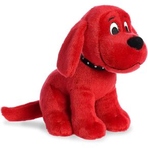 Aurora® Playful Clifford® Sitting Clifford Stuffed Animal - Childhood Nostalgia - Lasting Companionship - Red 10 Inches