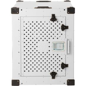 Impact Indestructible High Anxiety Dog Crate for Large Dogs - Heavy Duty Escape Proof Indoor Dog Kennel with Powder-Coated Aluminum - Ideal for Escape Artists (White, 40" (40.5" L x 23" W x 29" H)