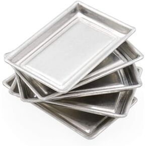 Odoria 1/12 Miniature Baking Pans Trays 5Pcs Dollhouse Decoration Accessories