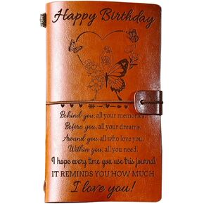 Book Lovers Gifts, Gifts for Book Lovers, Book Club Gifts for Reading Lover Bookish, Book Lover Gifts for Women, Literary Gifts 140 Page Refillable Leather Journal