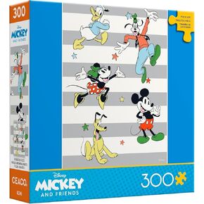 Ceaco - Disney - Mickey and Friends - Cozy Classic - 300 Oversized Piece Jigsaw Puzzle