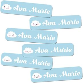 Label Daddy, Custom School Girl Style Name Tags, Premium Waterproof Labels for School Supplies, Shoes, Lunch Boxes, Jackets & More, Heart Design, 80 Ct