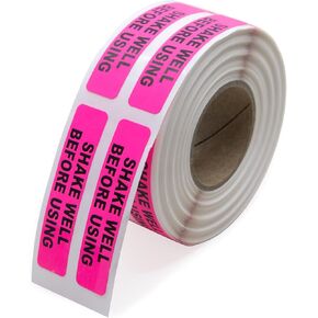 Shake Well Before Using Veterinary Labels, 0.375" x 1.625", 500 Labels/Roll | Used on Cages, Records, and Chart Sheets - Perfect for Veterinary Offices and Hospitals | LabelValue Brand