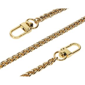 ONLYKXY 1 Pieces Handbag Chain Strap, Twist Chain, Purse Chain Straps Replacement, Shoulder Strap Replacement, Cross Body Chain Strap, 47 Inch, Gold, 6mm