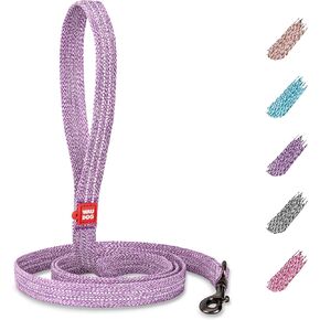 Recycled Cotton Dog Leash Eco-Friendly Alternative to Nylon Collar for Small Medium and Large Dogs - Reflective Strong Dog Leashes for Large Breeds - Puppy Leash